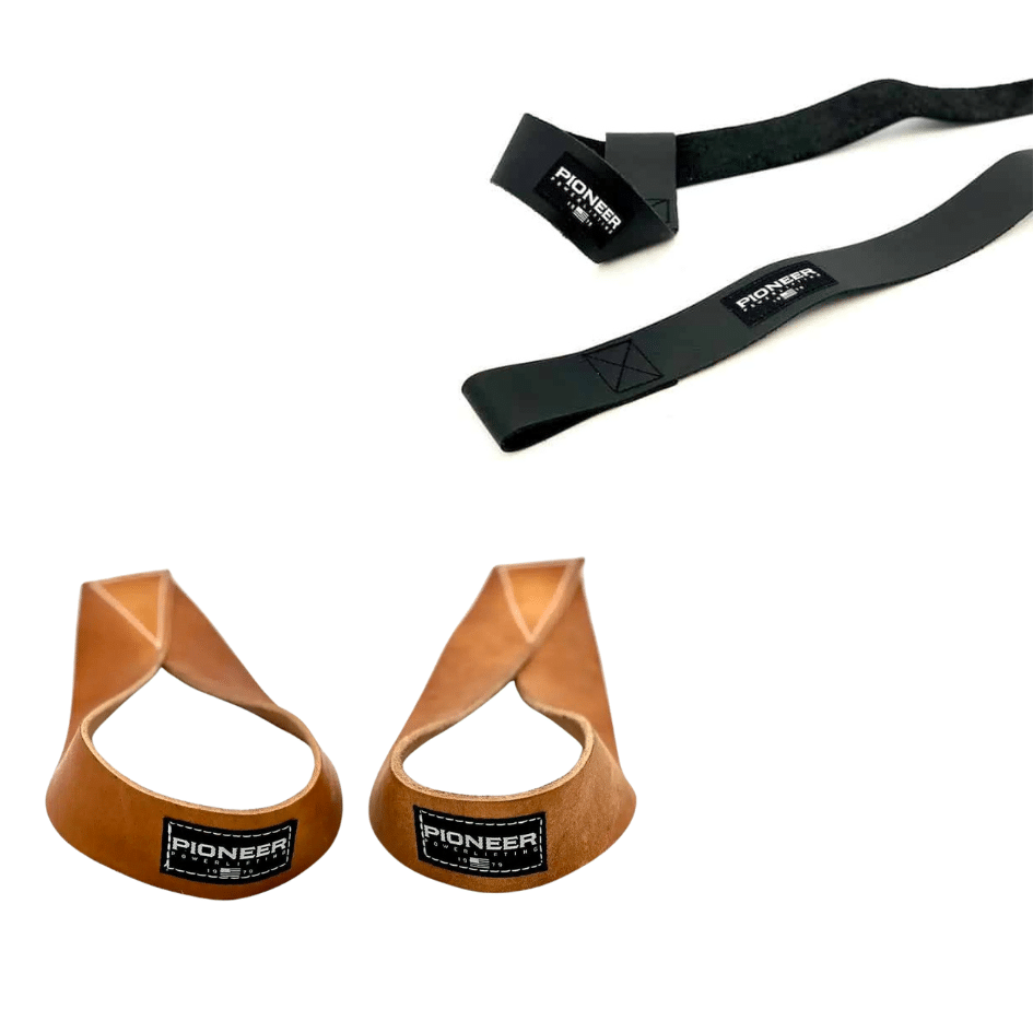 Leather Lifting Straps by Pioneer • Pioneer Weightlifting Belts