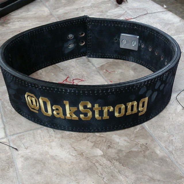@OakStrong Custom Weightlifting Belt