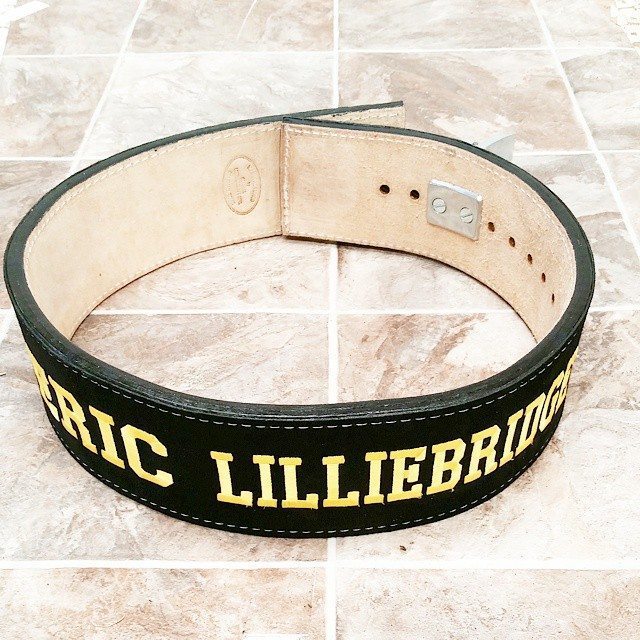 Eric Lilliebridge Custom Weightlifting Belt