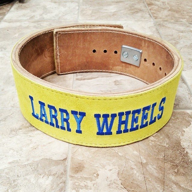 Larry Wheels Custom Weightlifting Belt