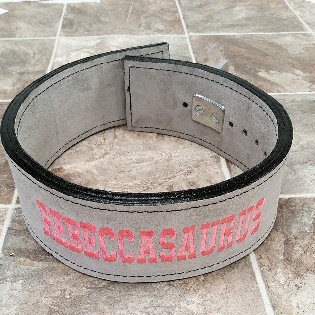 Rebecca Saurus Custom Weightlifting Belt