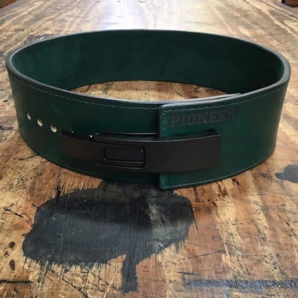 Dyed Green Lever Belt