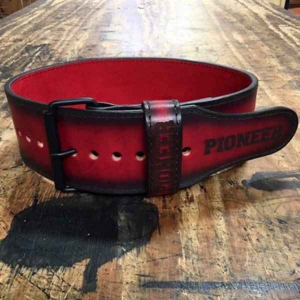 Dyed Red Power Belt