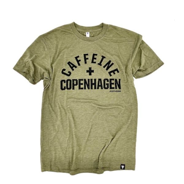 Pioneer Powerlifting Caffeine and Copenhagen Shirt-Green