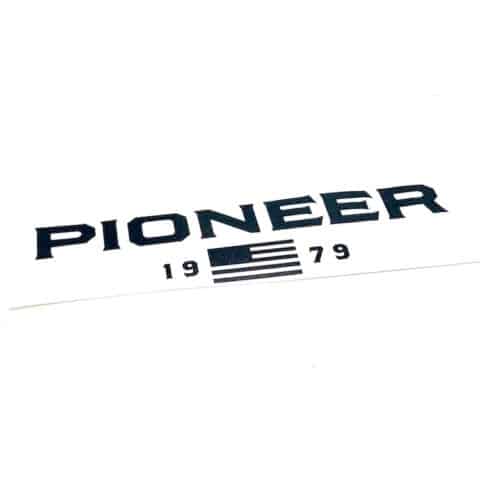 Pioneer Flag Car Decal