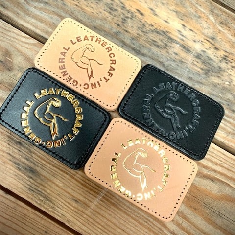 Leather Patches-Arm Logo