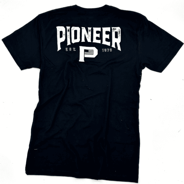 Black Pioneer Shirt front back